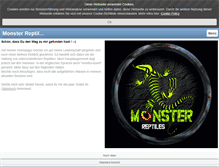 Tablet Screenshot of monster-reptiles.com